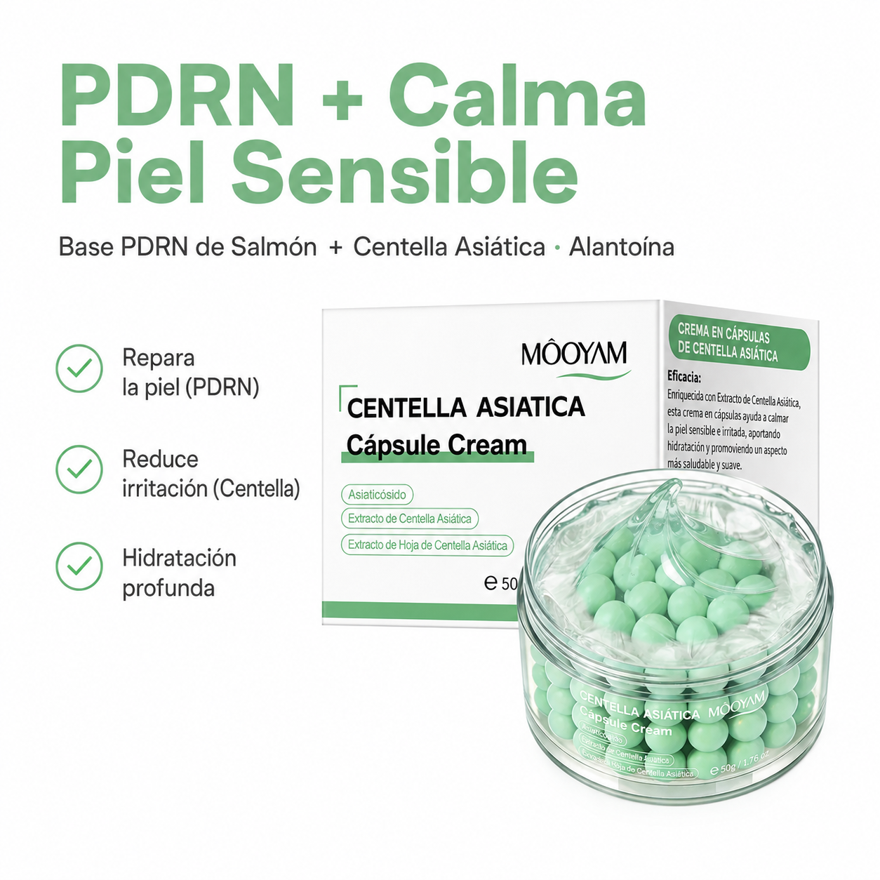 PDRN Capsule Cream Verde - Calmante